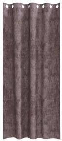 Barna bársonyfugöny 2 db grommettel 245x140 cm