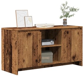 antik fa színű szerelt fa TV-szekrény 102 x 37,5 x 52,5 cm