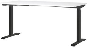 Íróasztal elektromosan állítható magassággal, fehér asztallappal 80x160 cm Jet – Germania