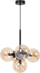 KAJA K-5368 PIRO Fekete Színű Függeszték 5xE14 10W IP20