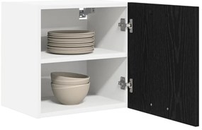 Függő szekrény Riga 2 pcs Fekete tölgy és fehér 40 x 31 x 40 cm