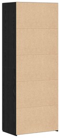 fekete tölgy magas szekrény 70x42.5x185 cm Szerelt fa