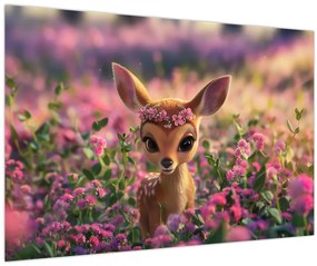 Kép - Aranyos őzike (90x60 cm)