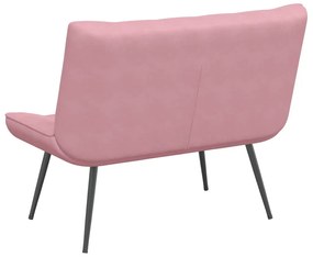 rózsaszín bársonypad 110 x 74 x 84 cm