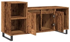 antik fa színű szerelt fa TV-szekrény 100x35x55 cm