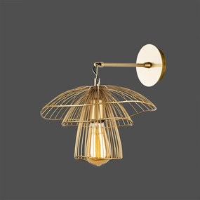 Root aranyszínű fali lámpa, magasság 36 cm - Squid Lighting
