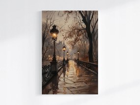 Vászonkép Canvas Tájkép Park Út Sikátor Ösvény Este 80x120