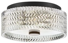 Hinkley HK-ELLE-F-S-BK - Mennyezeti lámpa 2xE27/60W/230V átm. 30,5 cm fekete