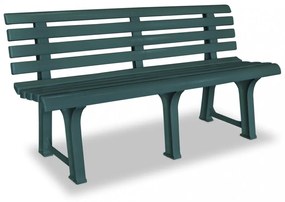 zöld műanyag kerti pad 145,5 cm