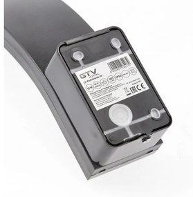 Lámpa Fali lámpa PARIS mozgásérzékelővel ,10W, 900 lm, IP54, AC220-240V, 50/60Hz, fénykibocsátás 140°,hatótávolság 9m,4000K, fekete