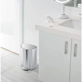 Simplehuman Pedálos szemetes 6 l, félkör alakú,matt rozsdamentes acél, műanyag