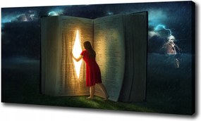 Vászonkép Könyvek világa 100x70 cm