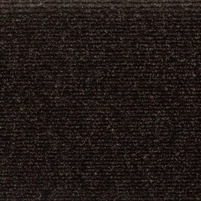15 db tűvel lyuggatott barna szövet lépcsőszőnyeg 65x21x4 cm