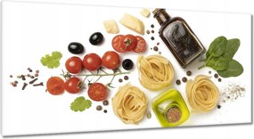 Vászonkép 115x55 Olaj Tészta sajt bazsalikom