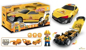 Six Six Zero Garage Series Engineering Car Mérnök Szállító Autó 3 Kis Autó 1 Figura