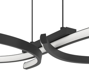 Eglo 901267 - LED Csillár zsinóron SERPINS LED/21W/230V 3000K fekete