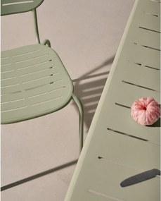 Acél kerti étkezőasztal 90x180 cm Brai – Kave Home