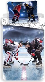 3D pamut ágyneműhuzat HOCKEY színes, 100% pamut Ágyneműhuzat mérete: 70 x 90 cm | 140 x 200 cm