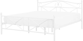 Franciaágy 140 cm RANDEZ (fém) (fehér). 1018569