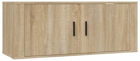 2 db sonoma tölgy színű fali TV-szekrény 100 x 34,5 x 40 cm