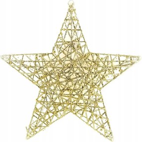 Arany csillag karácsonyfadísz, Santa Lila Christmas