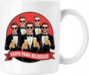 Legénybúcsús bögre a vőlegény csapatának 2 Fehér 330ml