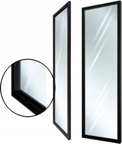 Keretes tükör 90x50 95x55 modern fekete 3D