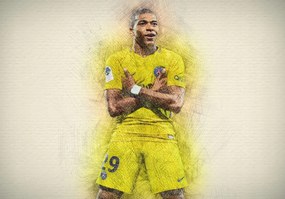 Poszter, Kylian Mbappe Lottin, Psg, Franciaország