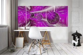 Fotótapéta Geometrikus alagút illúzió mélység rombusz gömb 250x104 +ragasztó