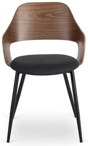 Étkezőszék Dió/Fekete Színben. ORBI
