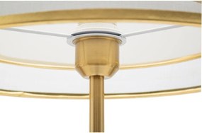 Fekete-aranyszínű állólámpa textil búrával (magasság 153 cm) Levels – Mauro Ferretti