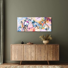 Kép - mesebeli absztrakció (120x50 cm)