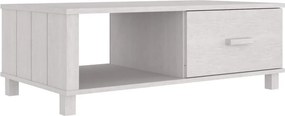 vidaXL HAMAR fehér tömör fenyőfa dohányzóasztal 100 x 55 x 35 cm