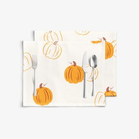 Goldea pamut reggeliző alátét - őszi tökök - 2db 30 x 40 cm