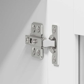 Függő szekrény ajtóval Riga 2 pcs Fehér 40 x 31 x 80 cm Faanyag