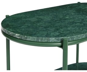 Sötétzöld márvány dohányzóasztal 34x58 cm Nusa – Hübsch