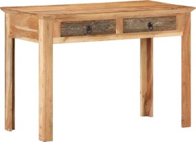 vidaXL tömör újrahasznosított fa asztal 110 x 50 x 75 cm