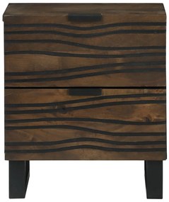 Éjjeli szekrények - 2 db, 40x33.5x46 cm, tömör mangófából készült