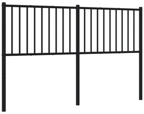 fekete fém fejtámla 160 cm