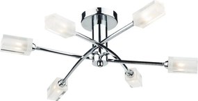 DAR LIGHTING MOR6450 MORGAN Mennyezeti Csillár Csiszolt Króm, Átlátszó G9 IP20