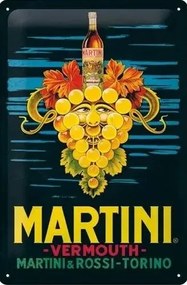 Fém tábla Martini Vermouth Grapes, (20 x 30 cm)