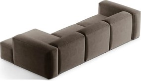 Barna sarokkanapé (jobb oldali-heverő résszel) Bergamo – Cosmopolitan Design