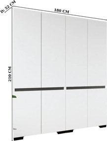Floransa 180 - White, Anthracite v2