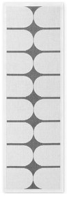 Fekete-fehér kültéri-beltéri futószőnyeg 80x250 cm Duet Bowen – NORTHRUGS