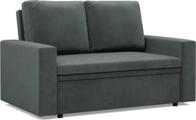 Zeus kanapé, bársony, hab töltet, egyenes kartámasz, szürke