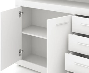 XXL/LUNA KOMODA 4D4S BIAŁY/BIAŁY