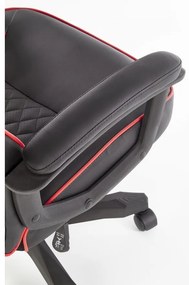 Baffin irodai fotel, fekete / piros