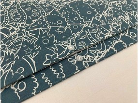 Pamut ágynemű FROSTLINE kékeszöld Ágyneműhuzat mérete: 70 x 90 cm | 140 x 200 cm