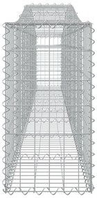 íves horganyzott vas gabion kosár 400x30x60/80 cm