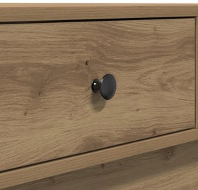 Dohányzóasztal Artisan tölgy Furnér, MDF 90 x 90 x 28 cm Tárolás